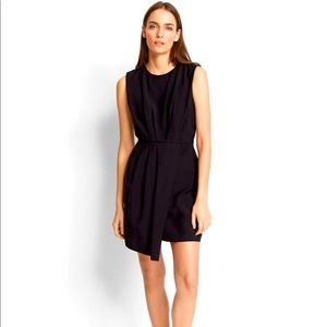 Club Monaco Black Perdeta Sleeveless Pleat Dress